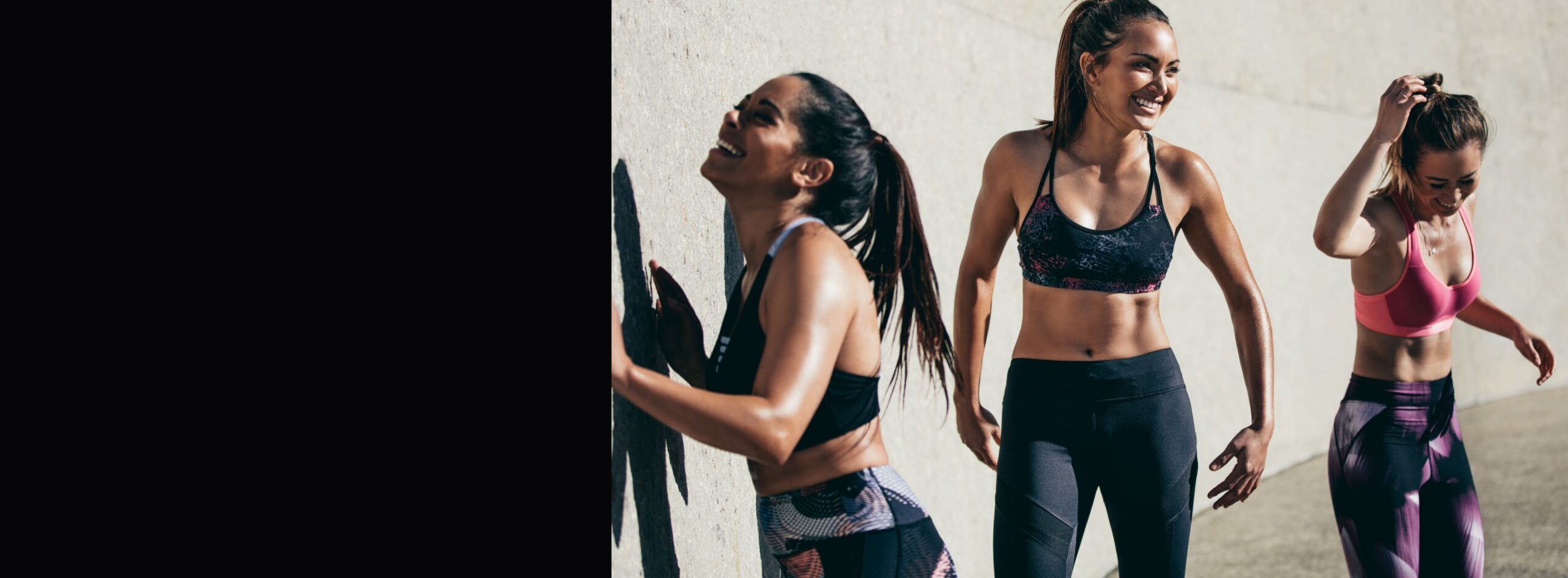 3 Woman Laughing Outside 1